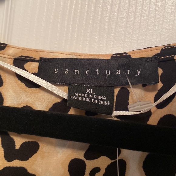 Brand New Sanctuary Leopard Print High Low Top…size XL - Picture 5 of 7